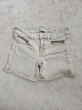 American Eagle Outfitters Beige Denim Shorts - Classic Five-Pocket